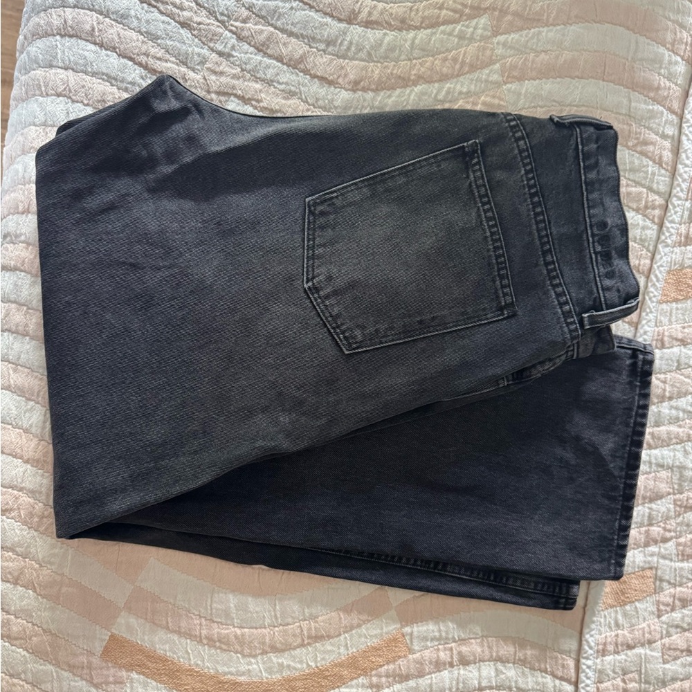 B SIDES women’s  PLEIN HIGH STRAIGHT Dark Gray Jeans